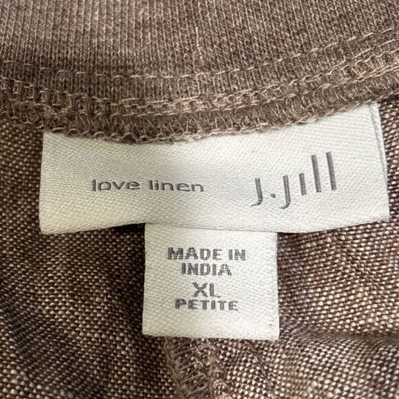 J.Jill Love Linen Women's Beechnut Slim Leg Ankle Pull On Pants Size XL Petite - Picture 13 of 16